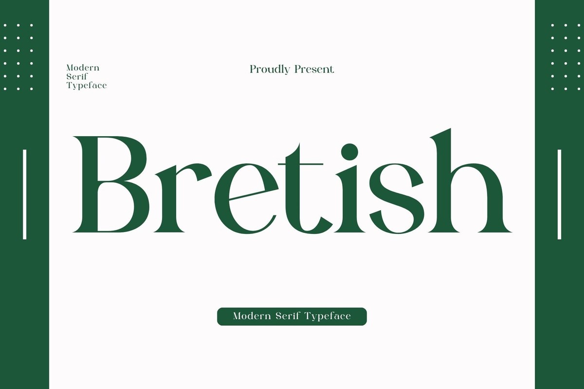 Шрифт Bretish