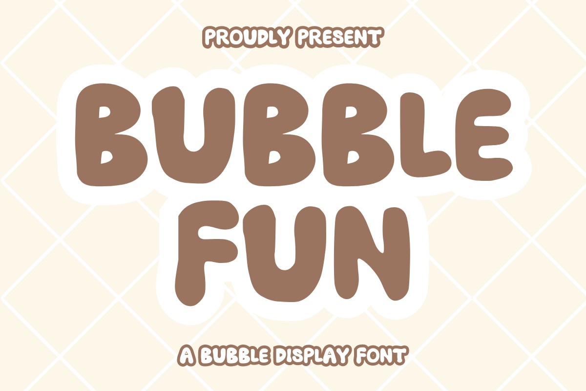 Шрифт Bubble Fun