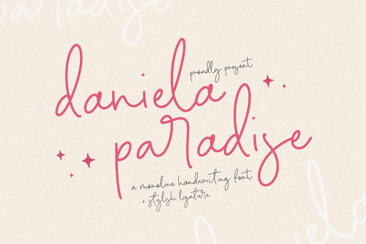 Шрифт Daniela Paradise