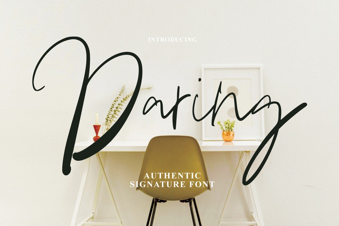 Шрифт Daring Signature