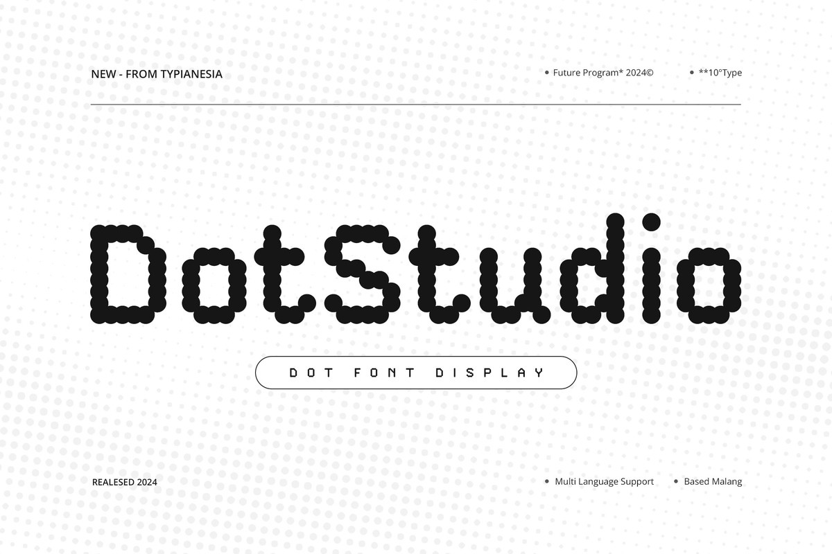 Шрифт DotStudio