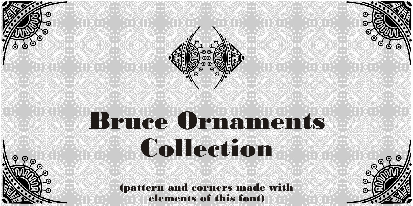 Шрифт Bruce Ornaments Collection