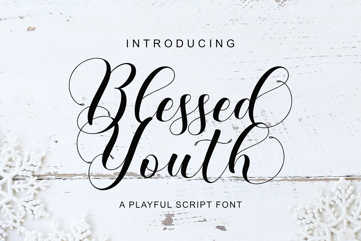 Шрифт Blessed Youth