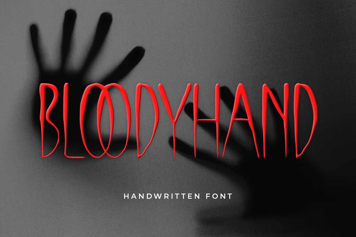 Шрифт Bloody Hand