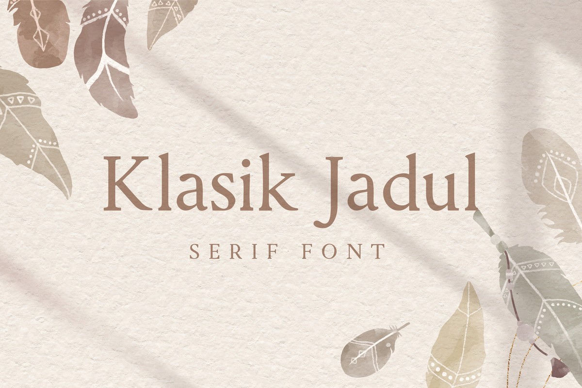 Шрифт Klasik Jadul