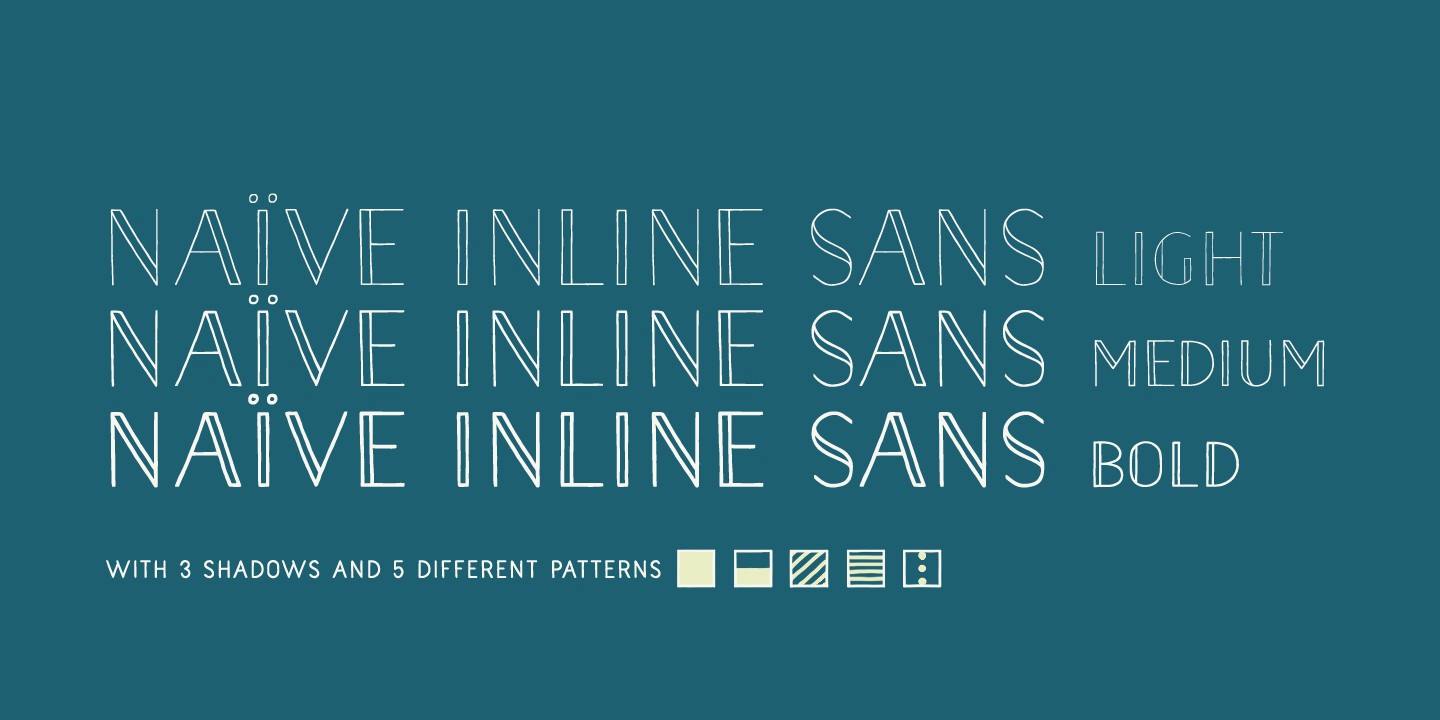 Шрифт Naive Inline Sans