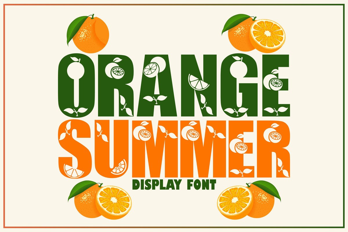 Шрифт Orange Summer