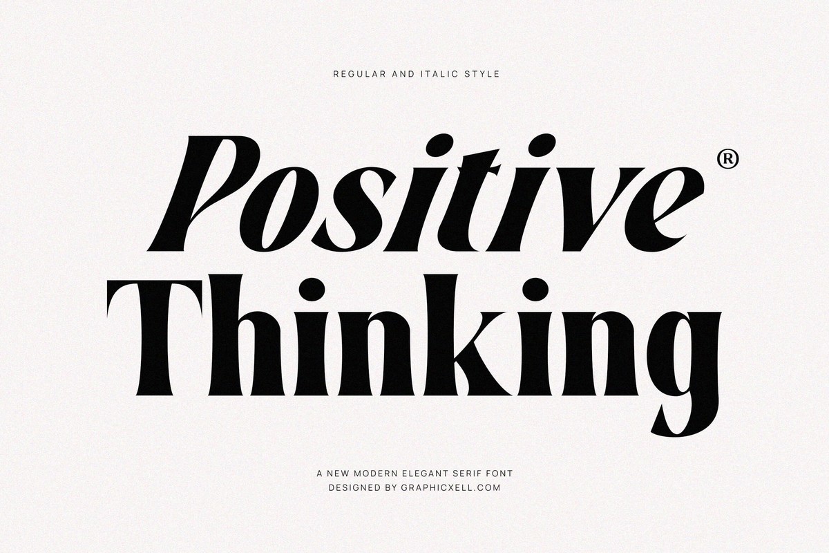 Шрифт Positive Thinking