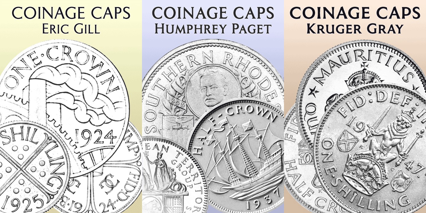 Шрифт Coinage Caps