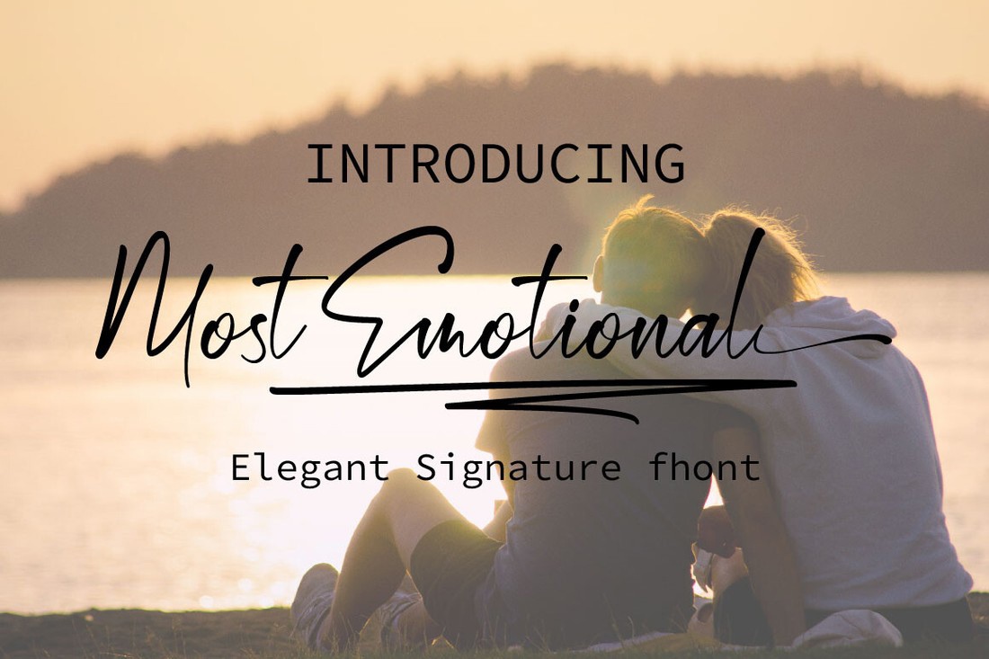 Шрифт Most Emotional Signature