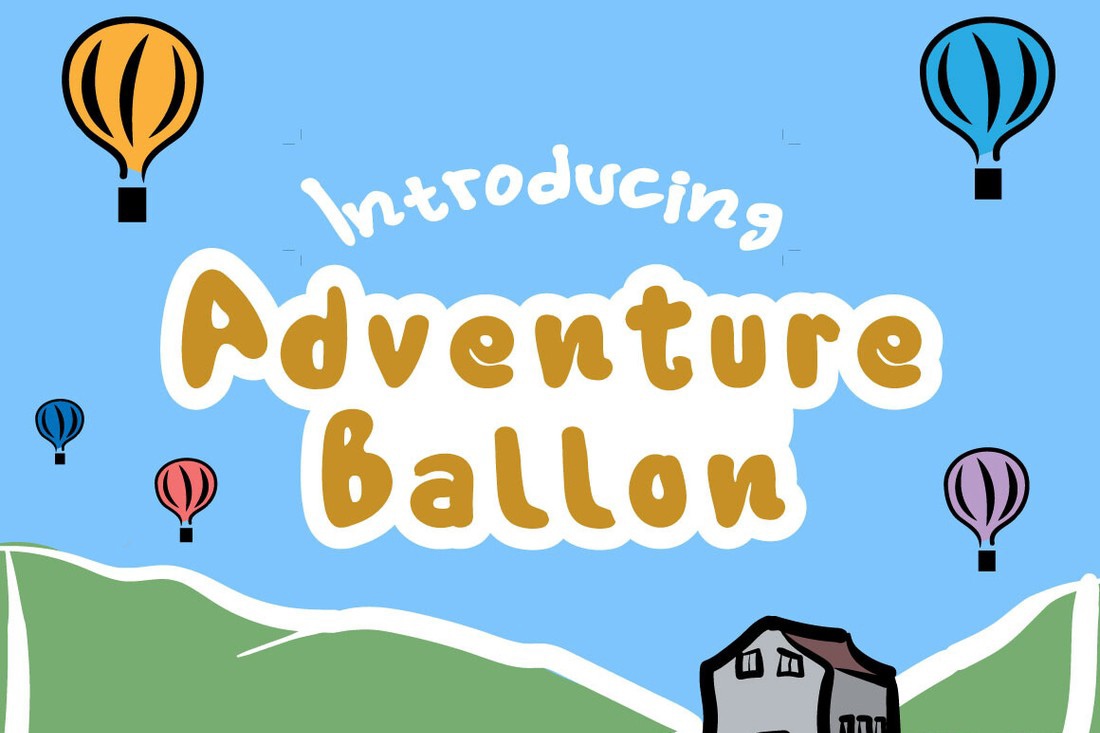 Шрифт Adventure Ballon