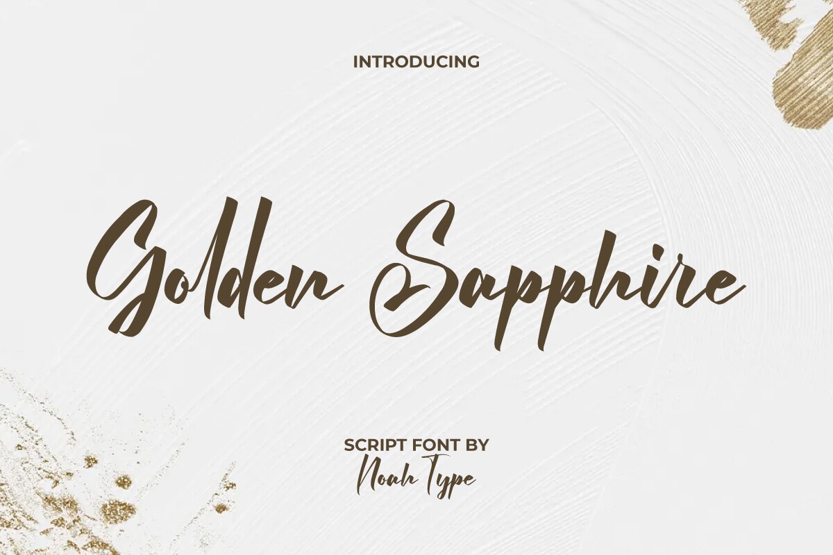 Шрифт Golden Sapphire