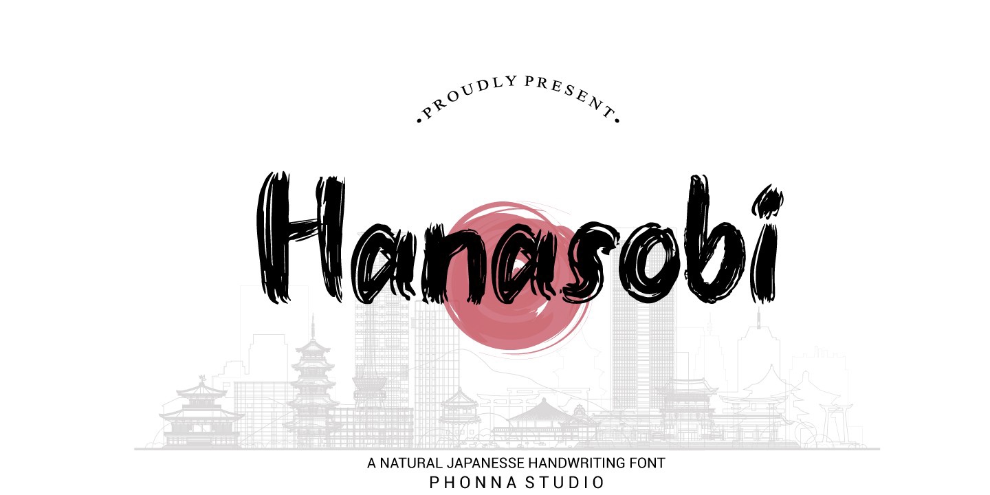 Шрифт Hanasobi