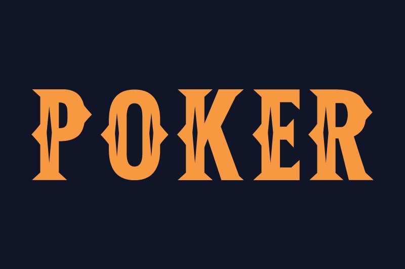 Шрифт Poker