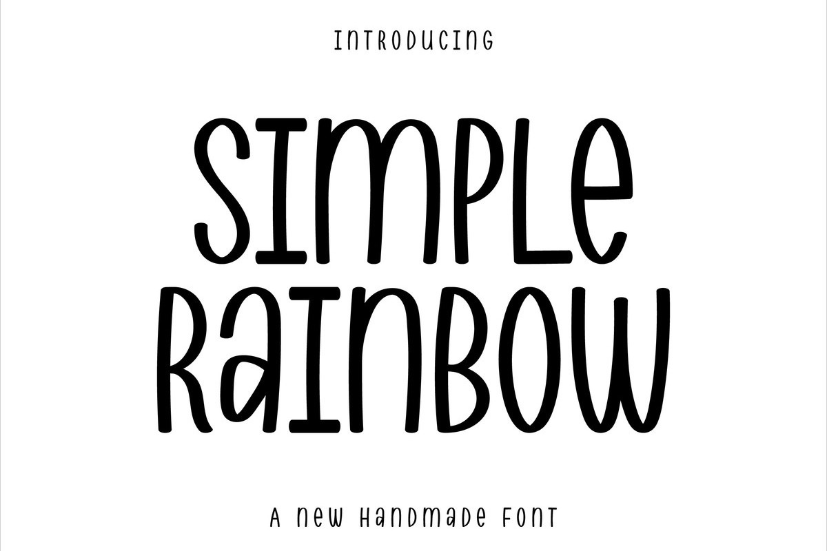 Шрифт Simple Rainbow