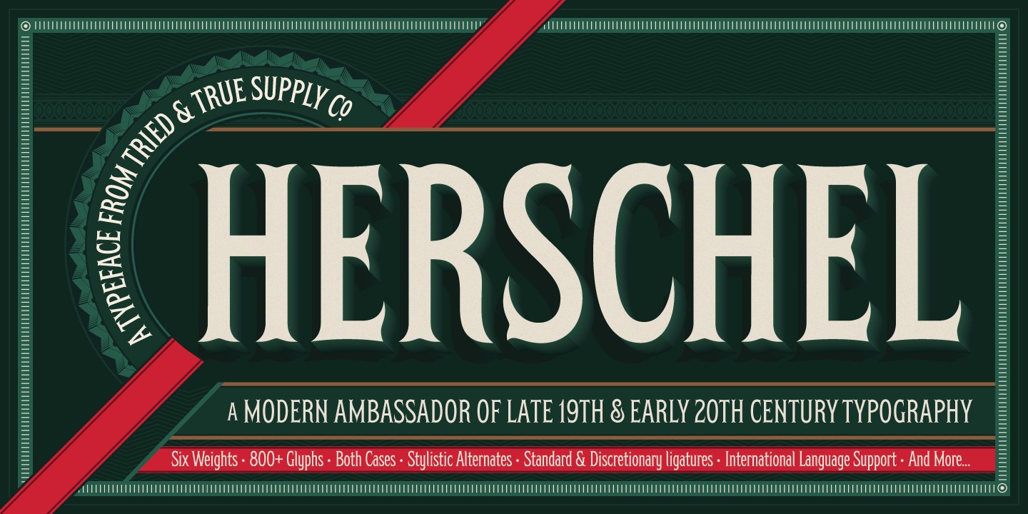 Шрифт Herschel