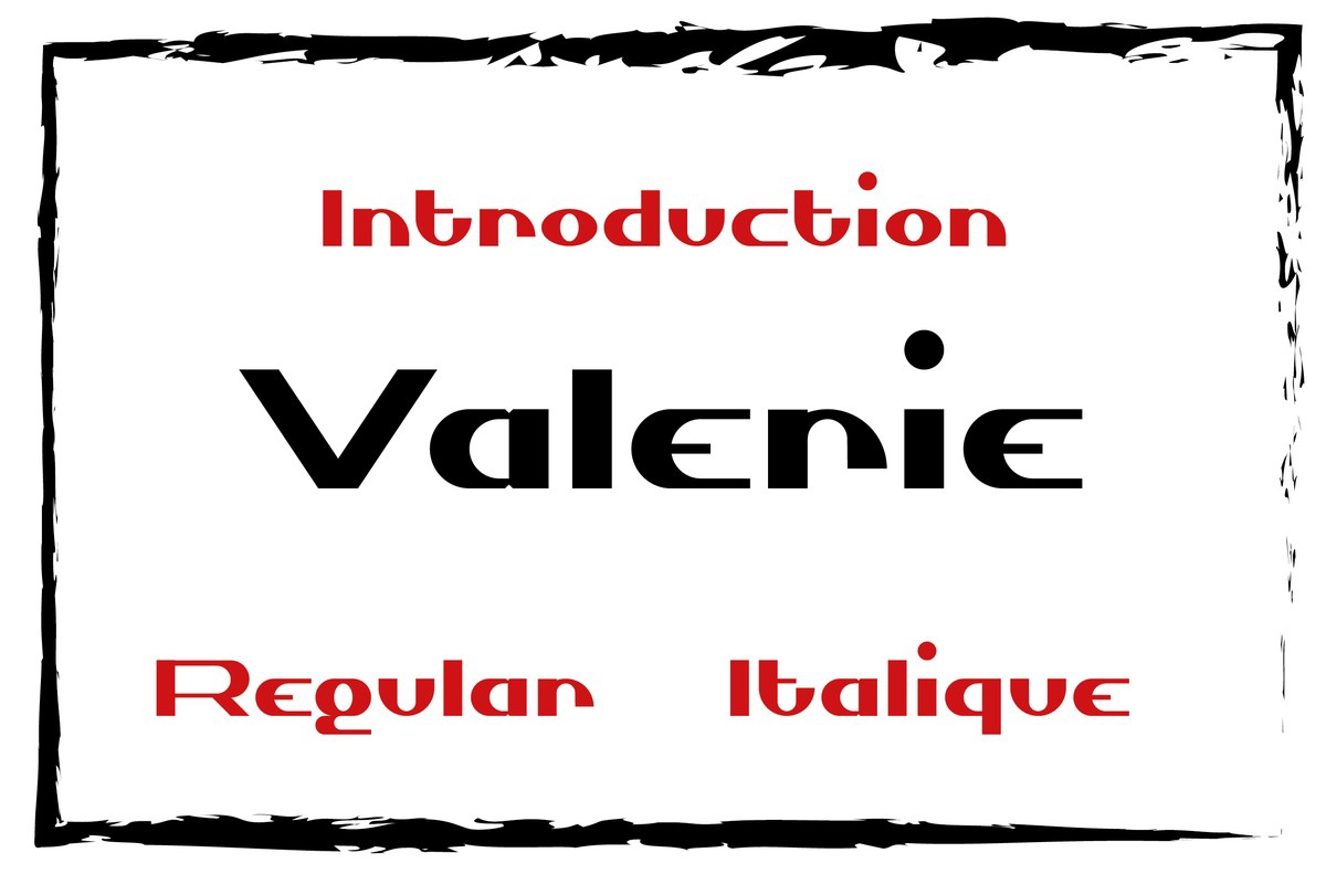 Шрифт Valerie