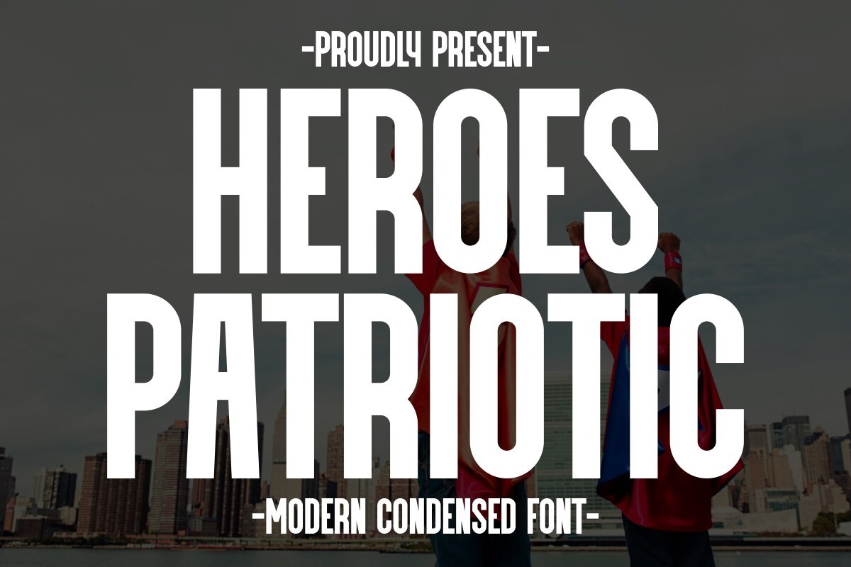 Шрифт Heroes Patriotic