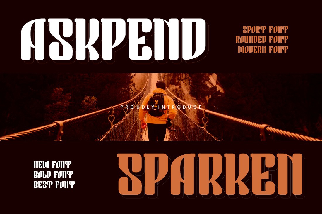 Шрифт Askpend Sparken