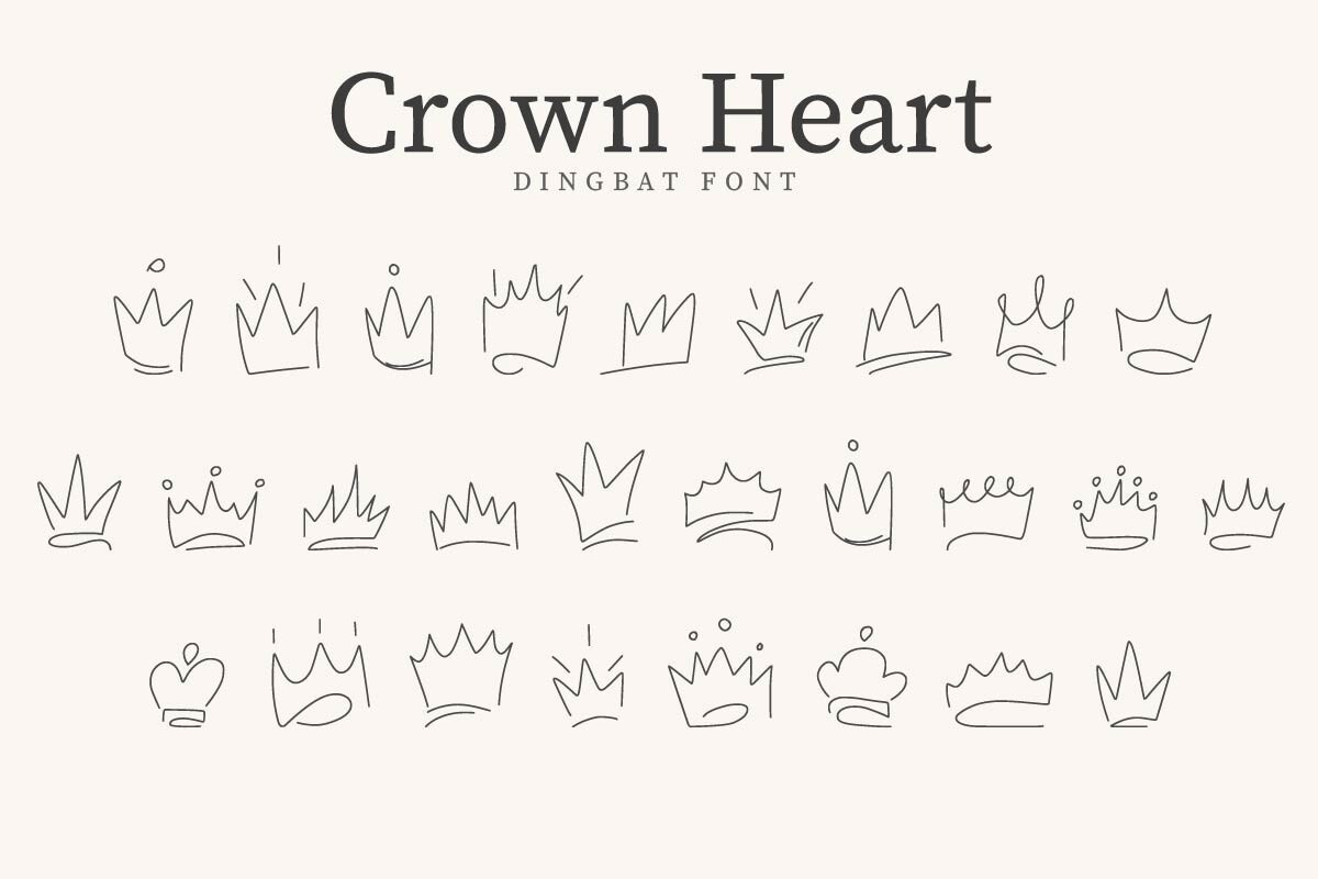 Шрифт CrownHeart