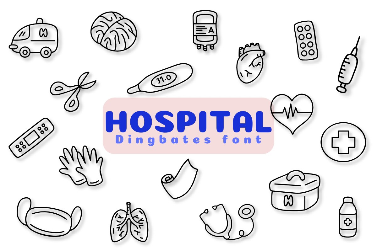 Шрифт Hospital