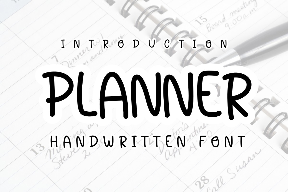 Шрифт Planner