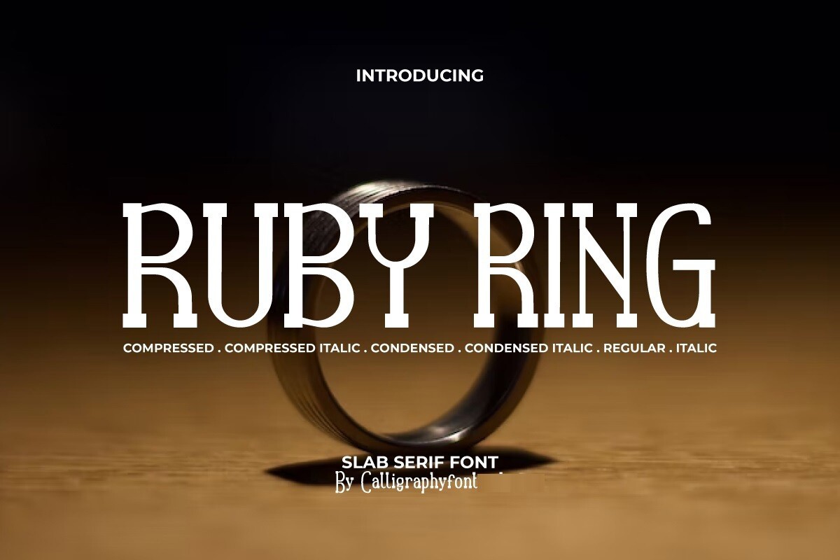 Шрифт Ruby Ring