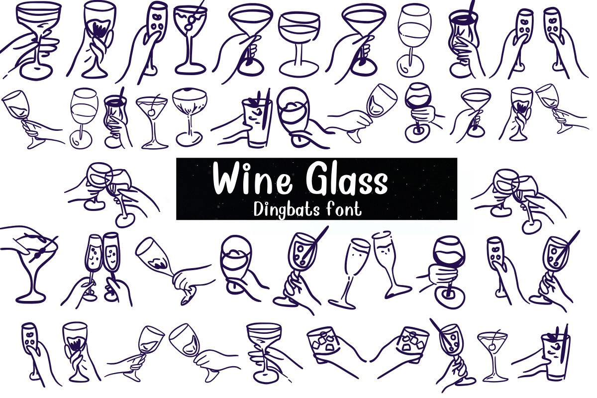 Шрифт Wine Glass