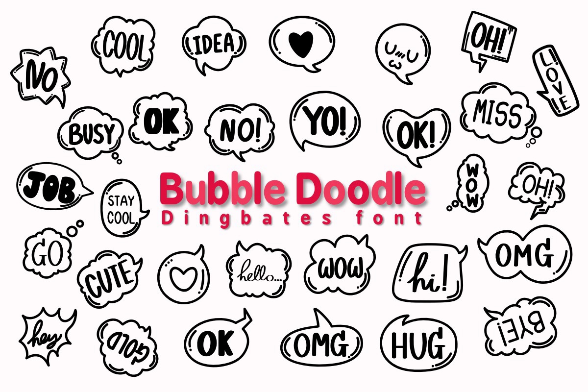 Шрифт Bubble Doodle