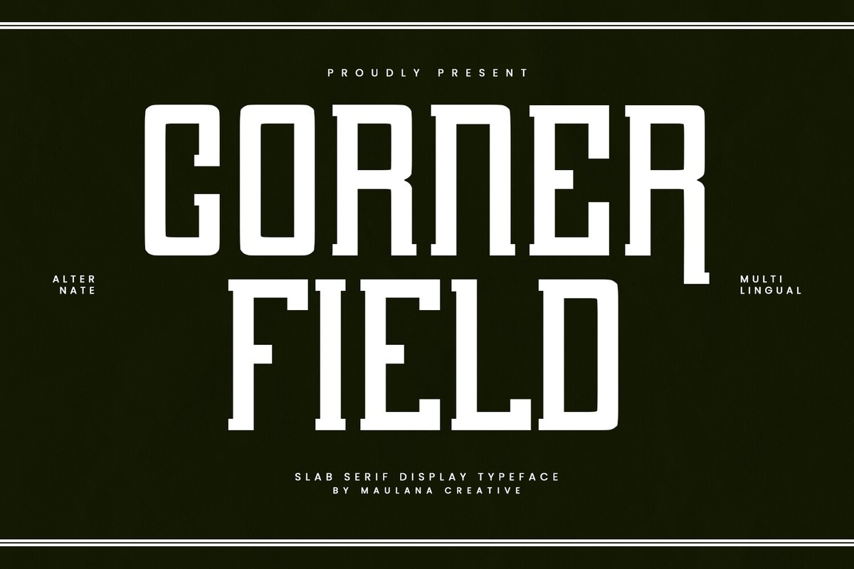 Шрифт Corner Field