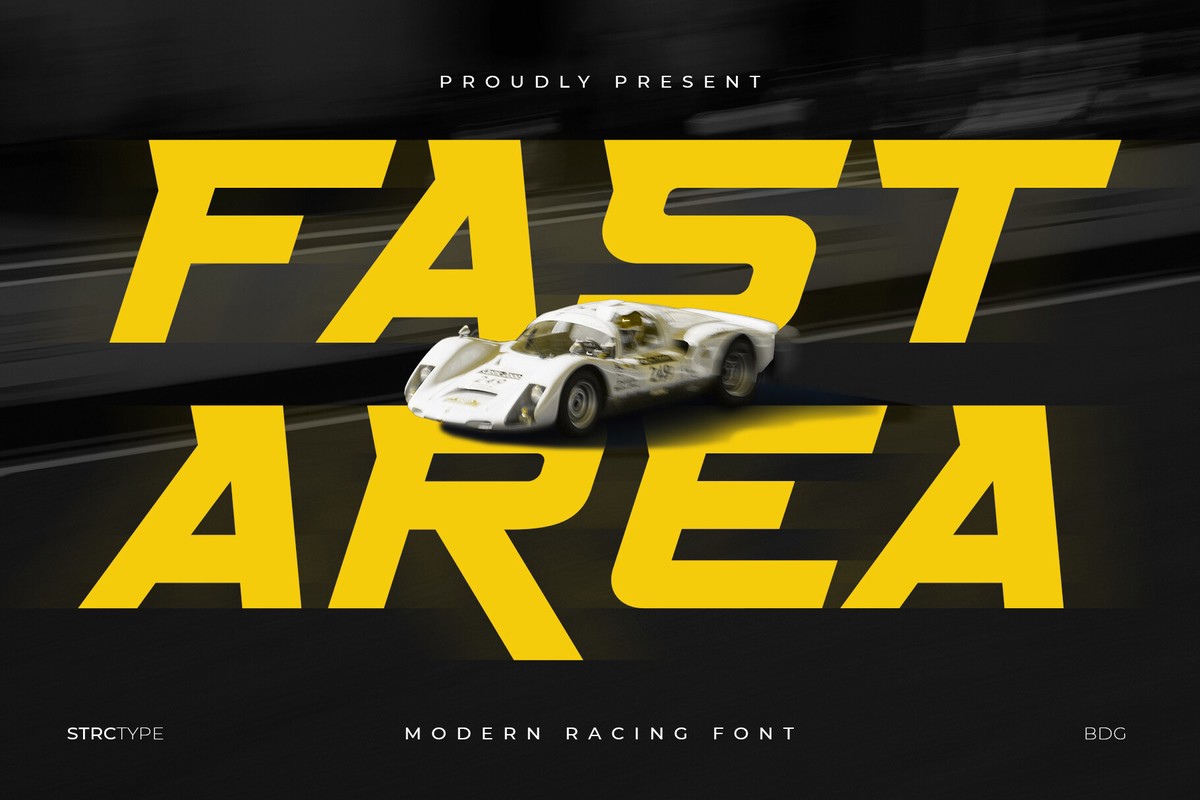 Шрифт Fast Area