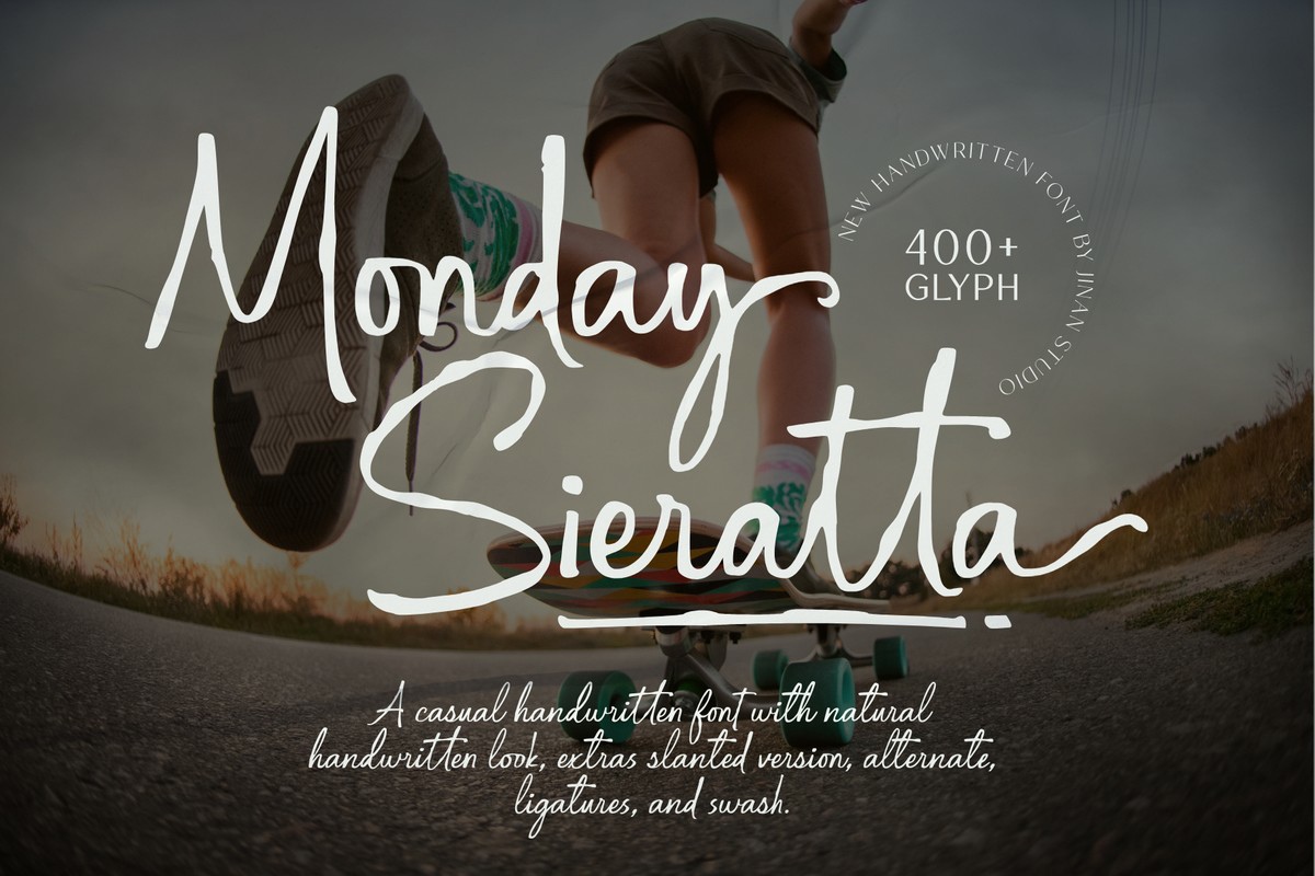 Шрифт Monday Sieratta