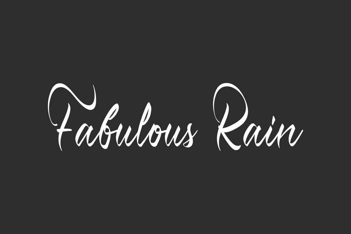 Шрифт Fabulous Rain