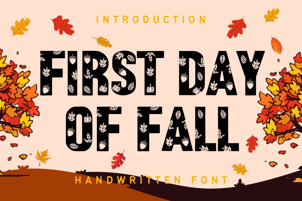 Шрифт First Day of Fall