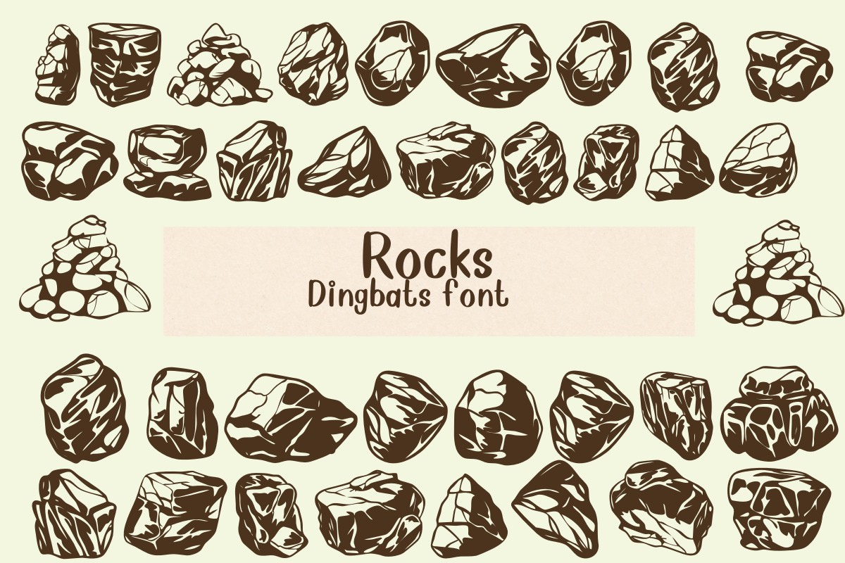 Шрифт Rocks