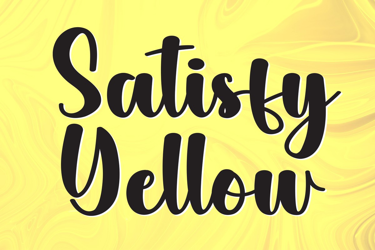 Шрифт Yellow Satisfy