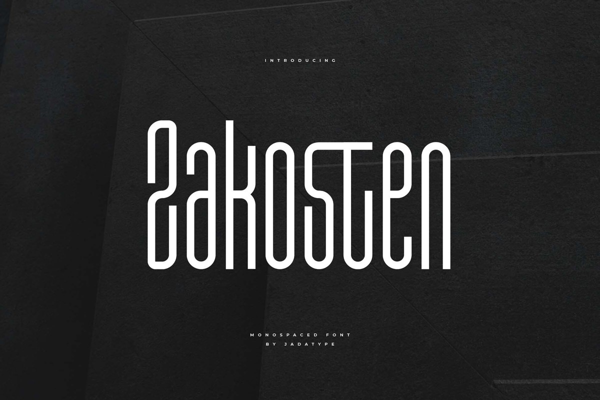 Шрифт Zakosten