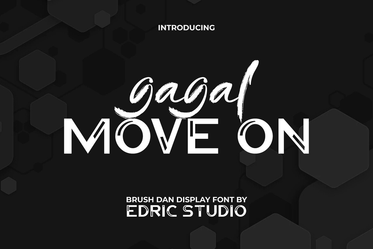 Шрифт Gagal Move on