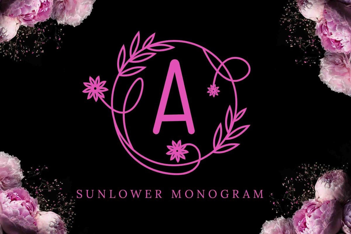 Шрифт Sunlower Monogram