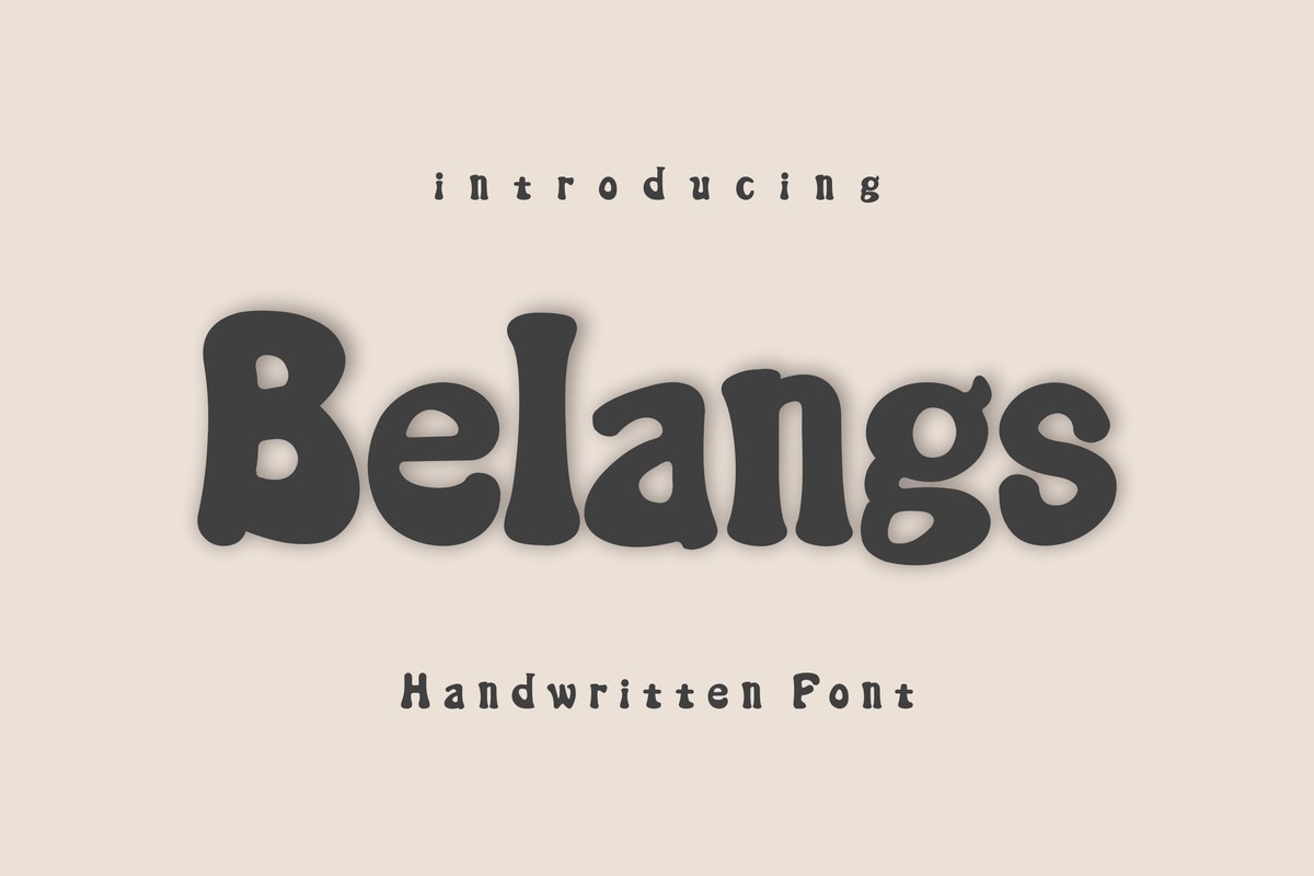 Шрифт Belangs