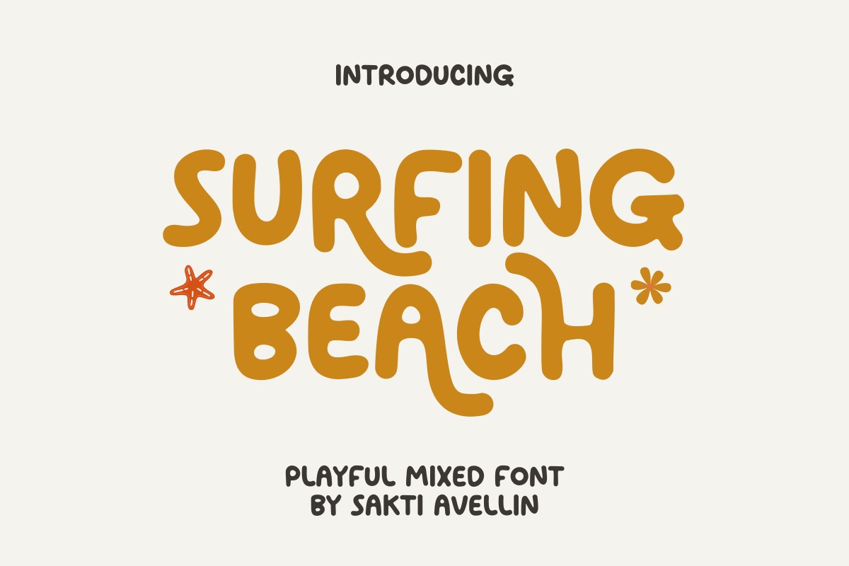 Шрифт Surfing Beach