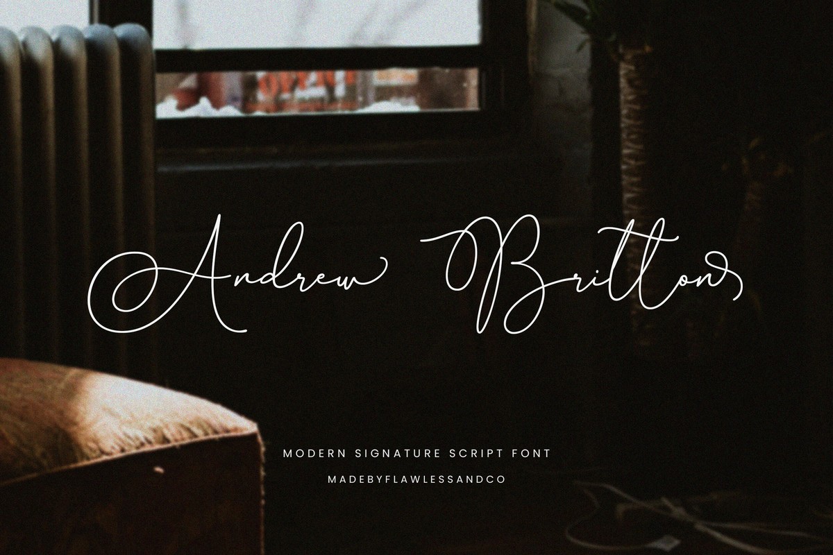 Шрифт Andrew Britton