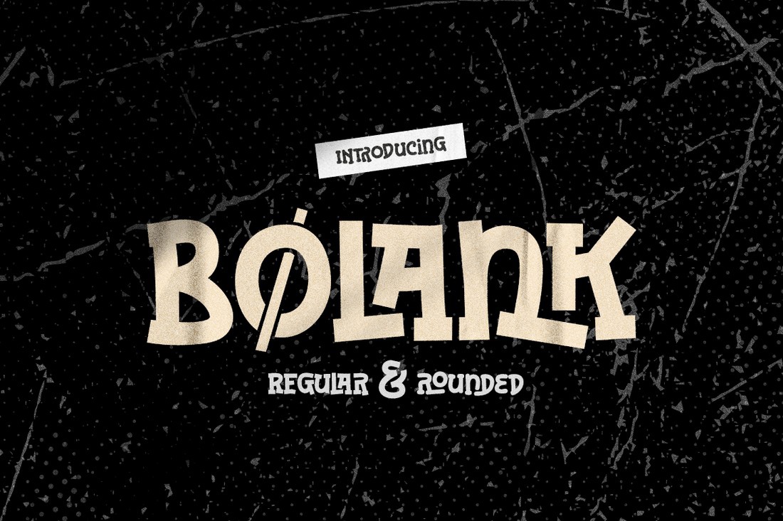 Шрифт Bolank