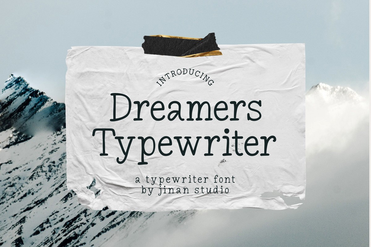 Шрифт Dreamers Typewriter