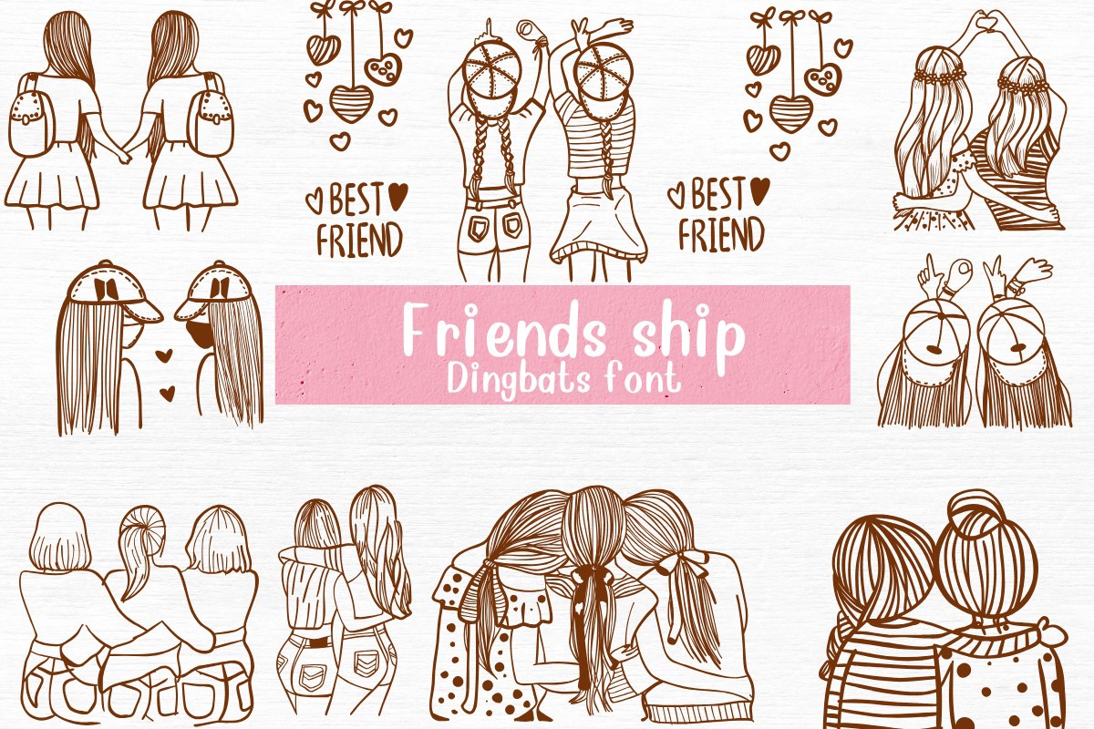 Шрифт Friends Ship