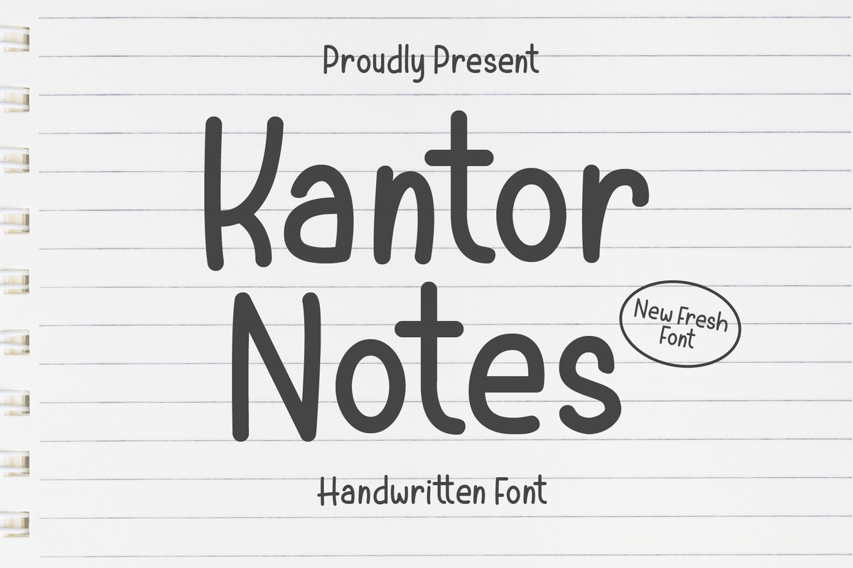 Шрифт Kantor Notes