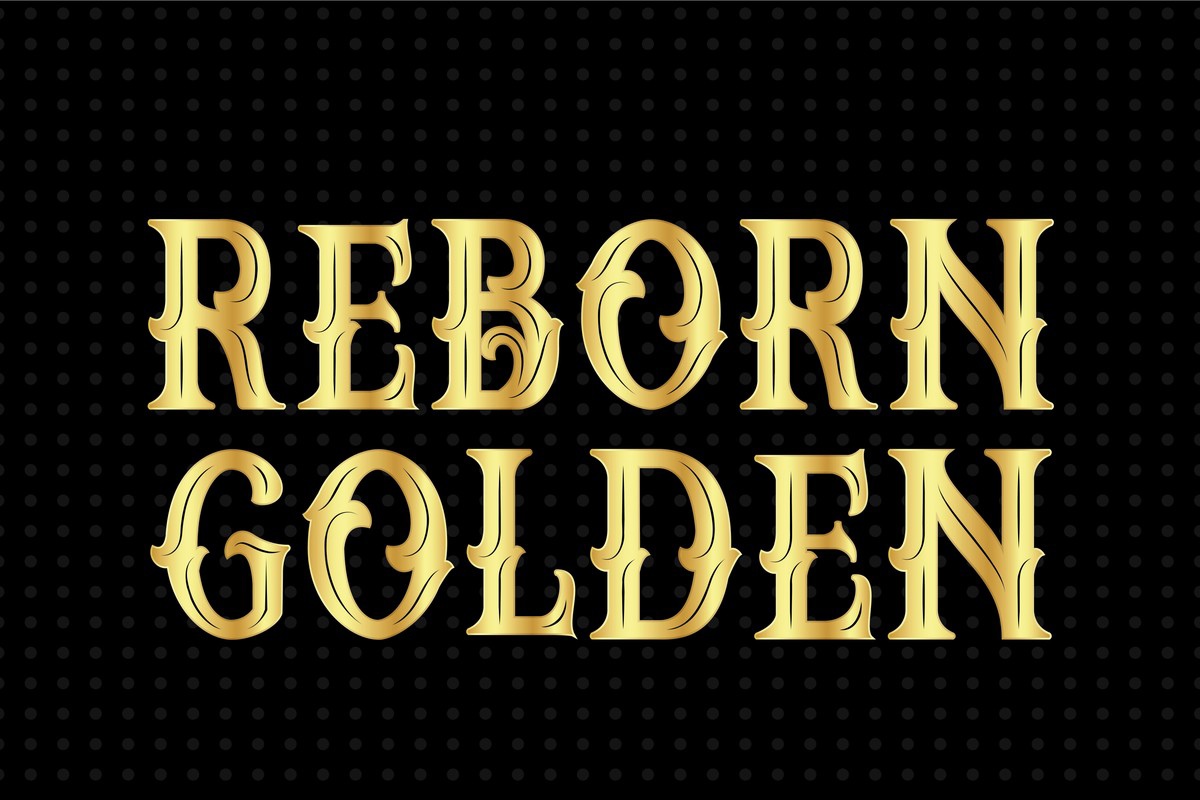 Шрифт Reborn Golden