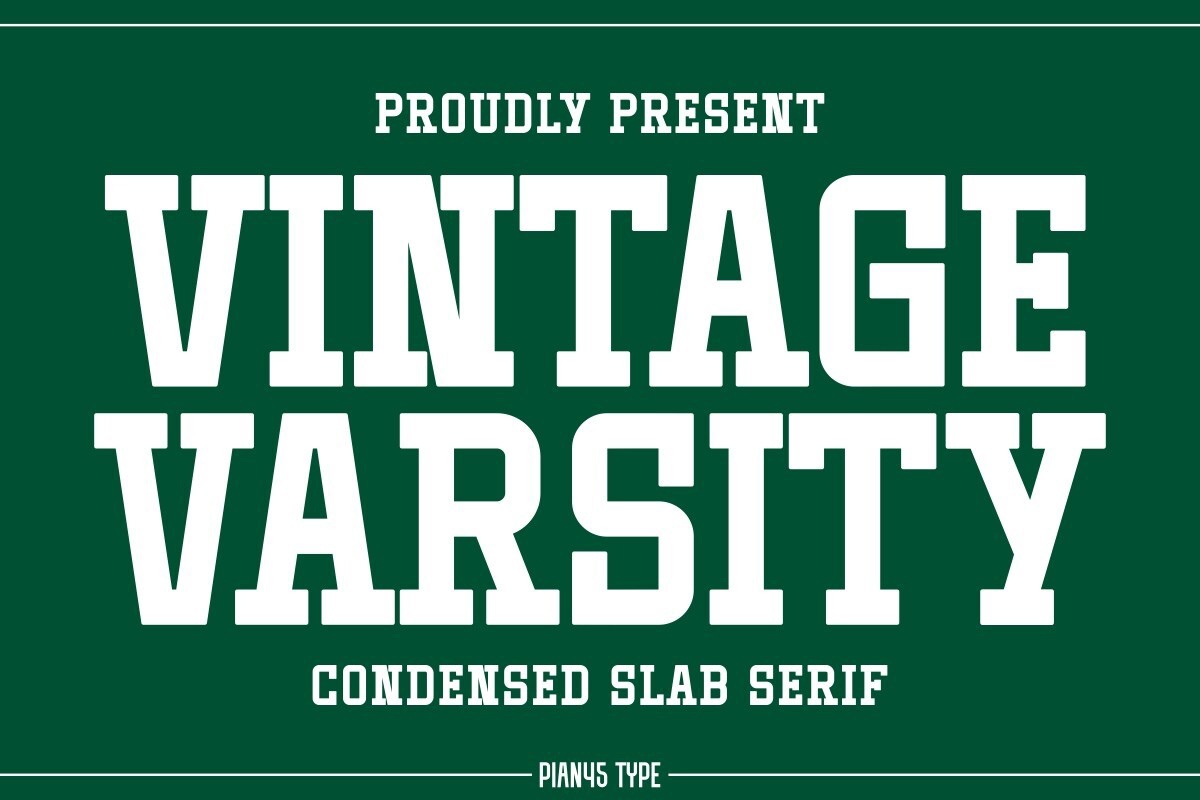 Шрифт Vintage Varsity