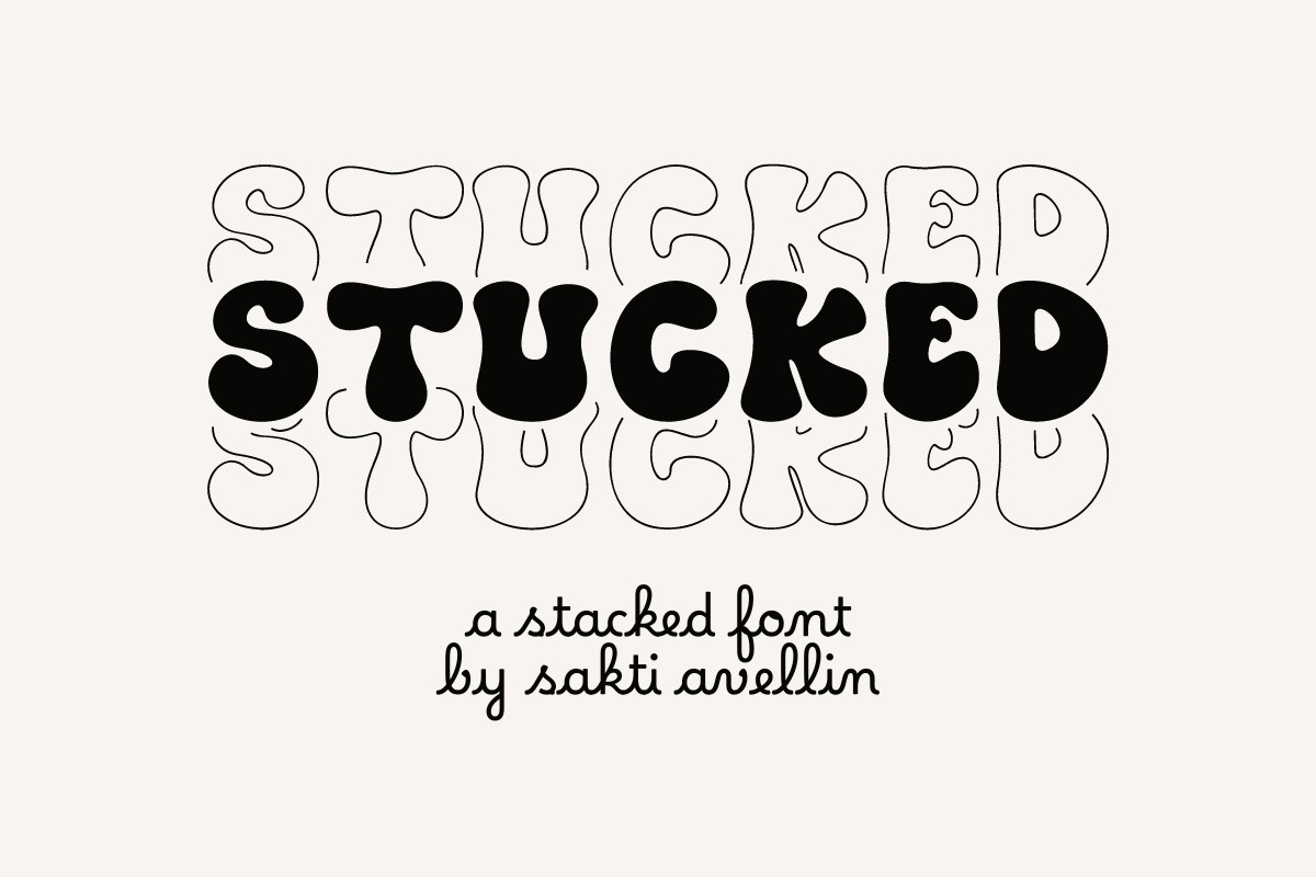 Шрифт Stucked