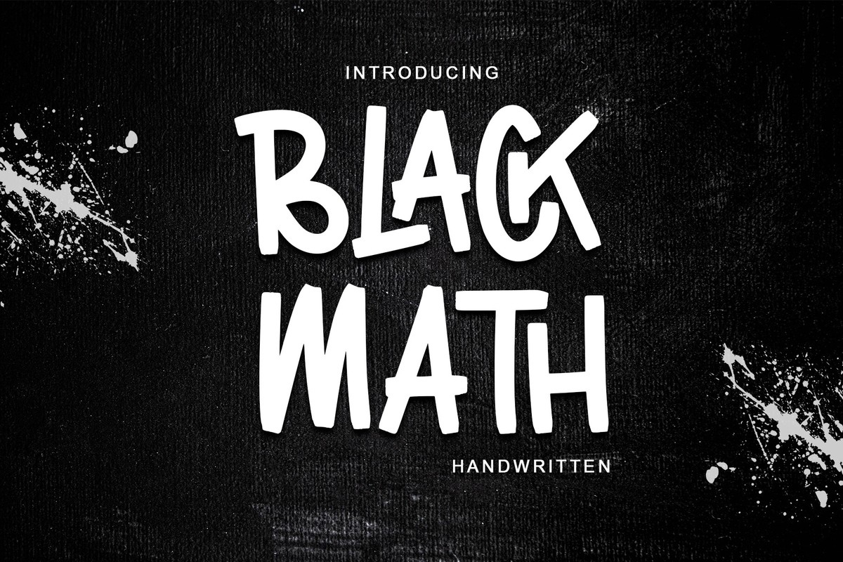 Шрифт Black Math